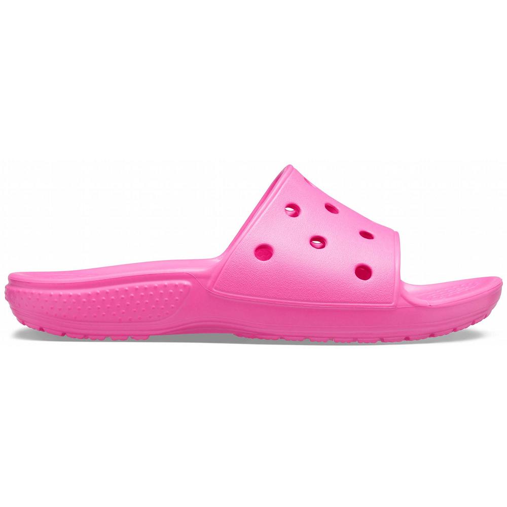 Pink Girls' Crocs Classic Slide Sandals | NZ 1608CTVE